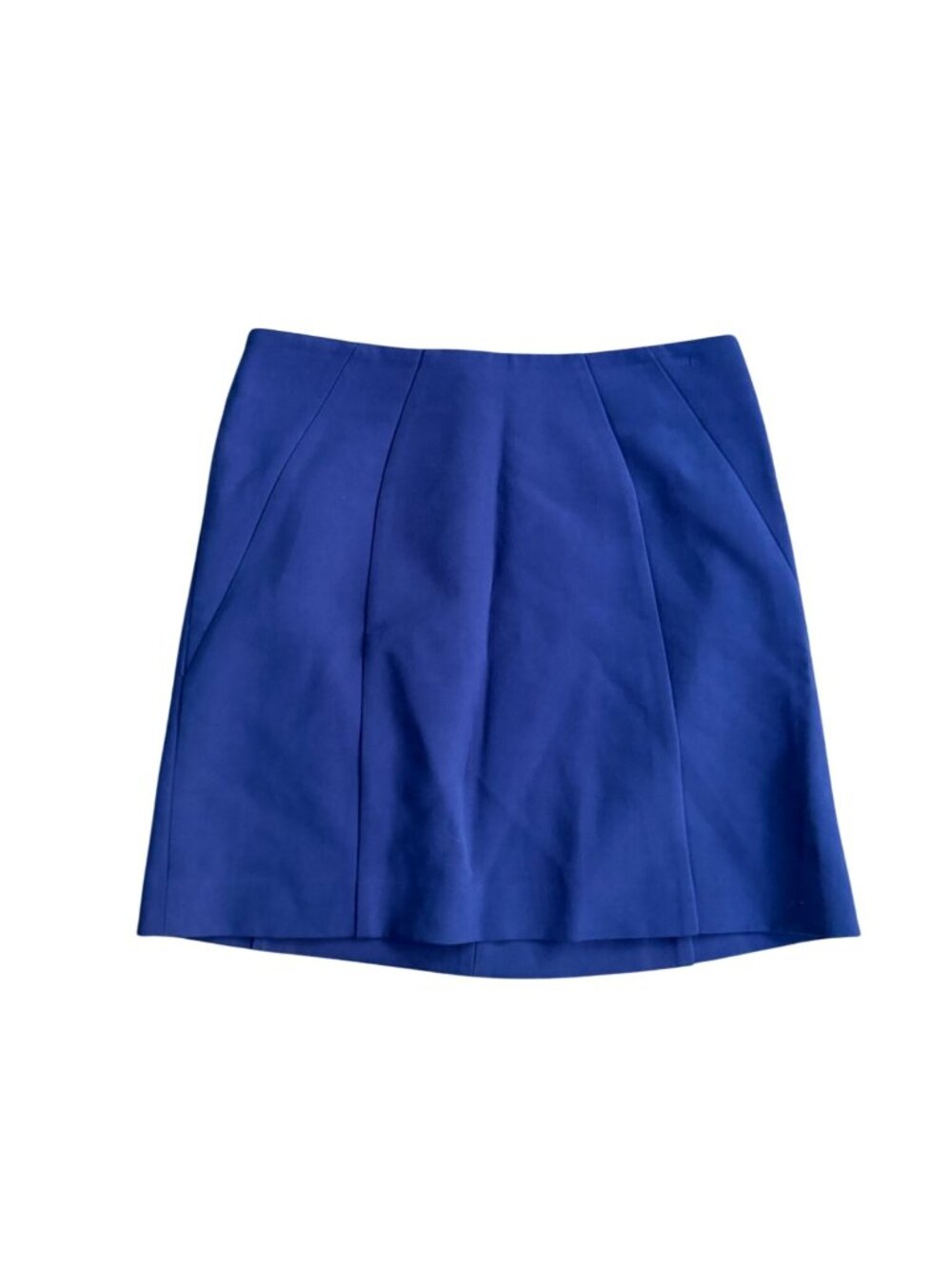 ANN TAYLOR LOFT Blue Zip Mini Skirt Size 8